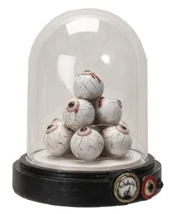 Beleuchteter Augenhügel Unter Glashaube 18cm -Halloween-Dekoration Verkäufe augenberg unter glaskuppel mit licht eye mound under glass dome with light halloween dekoration 54741 05