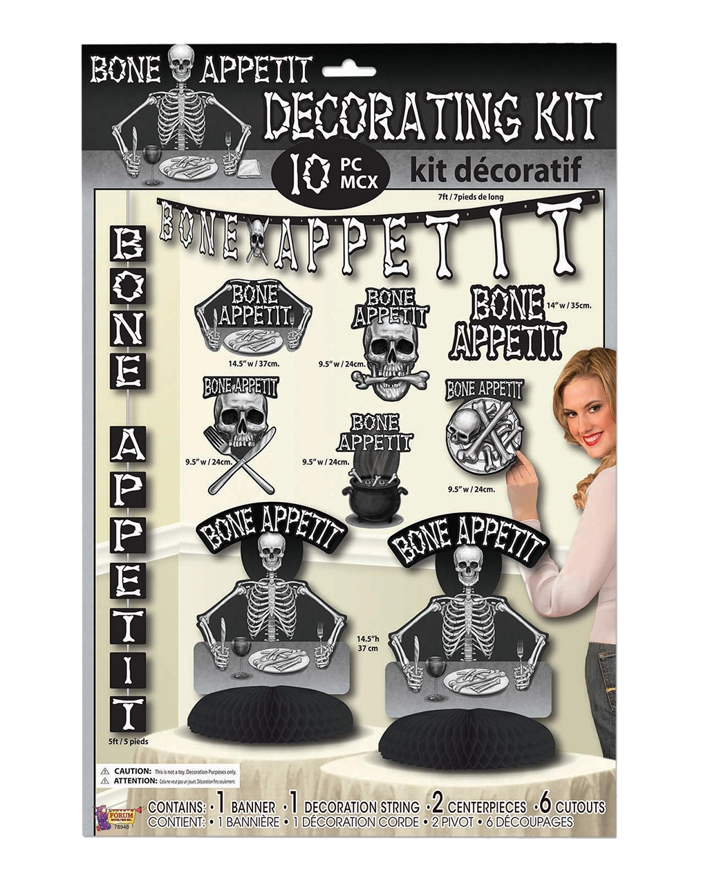 Bone Appetit Dekorations Set 10 Teilig 1 Bone Appetit Dekorations Set 10 Teilig