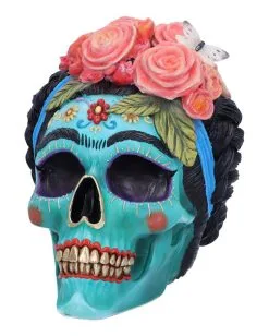 Calavera De Azucar Totenschädel 19cm 9 Calavera De Azucar Totenschädel 19cm -Halloween-Dekoration Verkäufe calavera de azucar totenkopf calavera de azucar skull dia de los muertos figur 54563 03