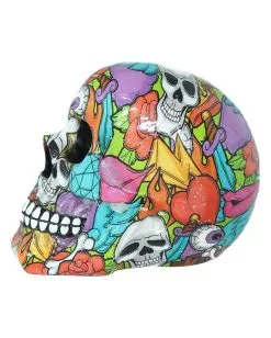 Calypso Pop Art Totenkopf -Halloween-Dekoration Verkäufe calypso pop art totenschaedel calypso pop art totenkopf calypso pop art skull 50728 03