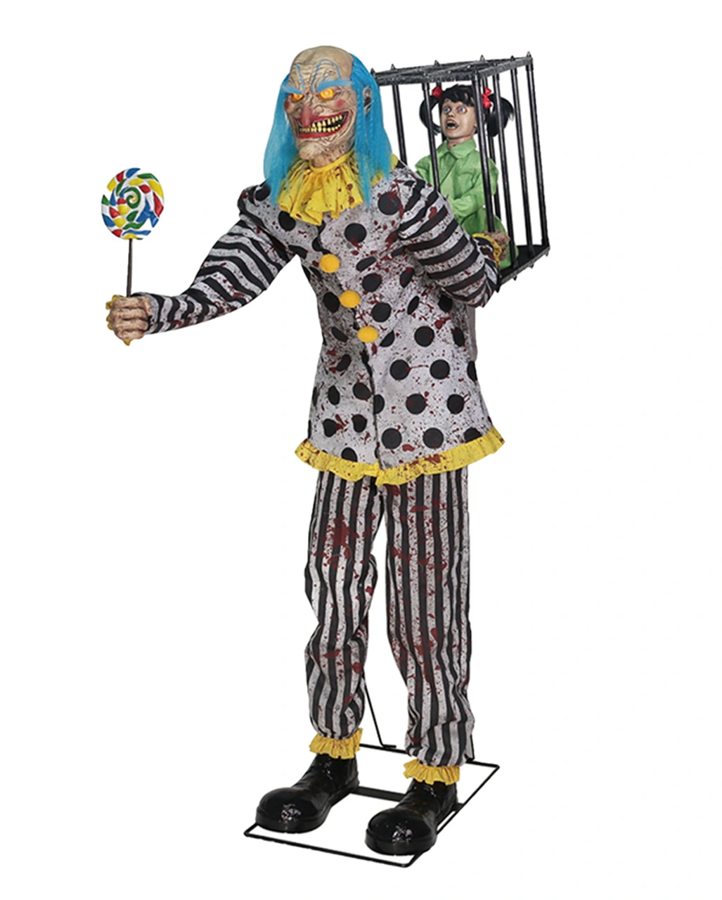 Happy Candy Clown Halloween Animatronic 1 Happy Candy Clown Halloween Animatronic