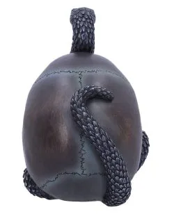 Schuppige Schlange In Totenkopf 19cm -Halloween-Dekoration Verkäufe das schicksal der schlange gothic schaedel 19cm serpentine fate gothic snake skull gothic deko totenkopf 53993 3