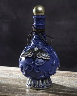 Giftflasche Mit Totenschädel Motte 23cm 9 Giftflasche Mit Totenschädel Motte 23cm -Halloween-Dekoration Verkäufe giftflasche mit totenkopf motte poision bottle with skull moth halloween tischdekoration gothic deko 54736 05