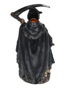 Sensenmann Backflow Räucherkegel Halter Mit LED -Halloween-Dekoration Verkäufe grim reaper backflow raeucherkegel halter mit licht grim reaper backflow incense burner with light 50660 03
