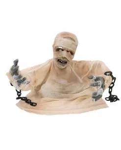 Mumie Halloween Animatronic 40cm -Halloween-Dekoration Verkäufe groundbreaker mumie animatronic 40cm halbierte mumie halloween dekofigur animated mummy 36298 04