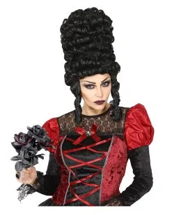 Schwarze Witwe Brautstrauß Mit Schwarzen & Roten Rosen -Halloween-Dekoration Verkäufe halloween brautstrauss mit schwarzen und roten rosen black widow bouquet with red and black roses 38618 03