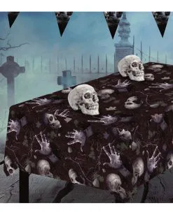 Tischdecke Halloween Friedhof 5 Tischdecke Halloween Friedhof -Halloween-Dekoration Verkäufe halloween friedhof tischdecke halloween graveyard tablecloth totenkopf tischdecke leichenteile halloween deko 53181 3