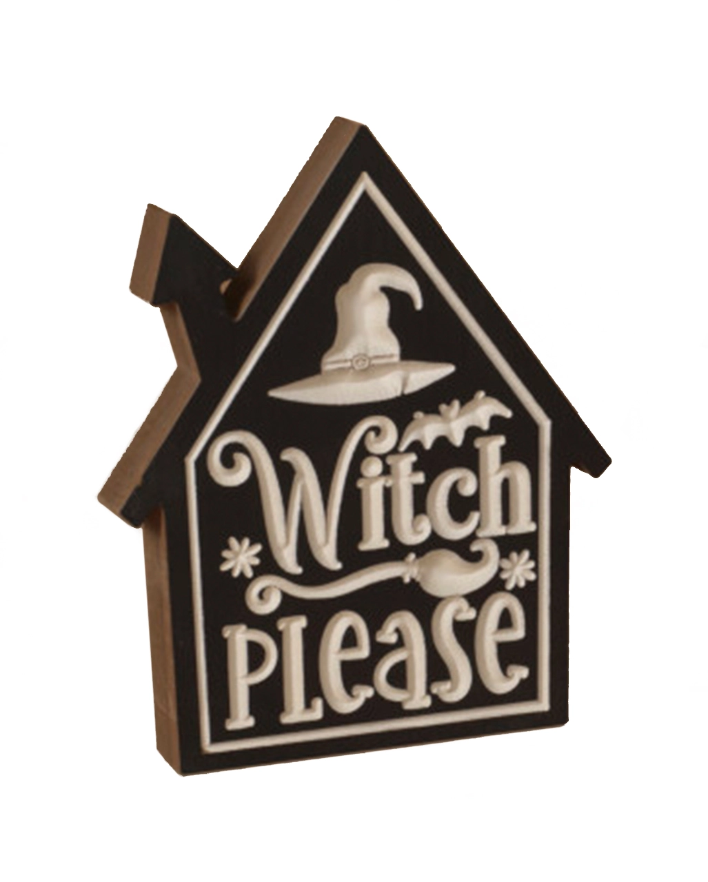 "Witch Please" Halloween Aufsteller 20cm 1 "Witch Please" Halloween Aufsteller 20cm