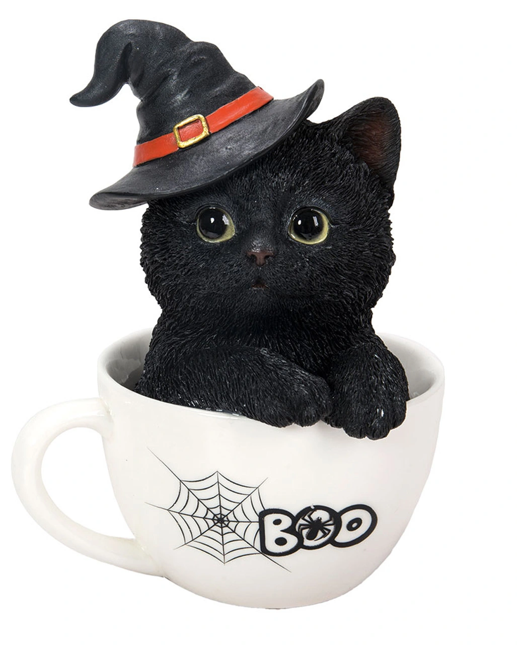 Halloween Katze In Teetasse 16cm 1 Halloween Katze In Teetasse 16cm