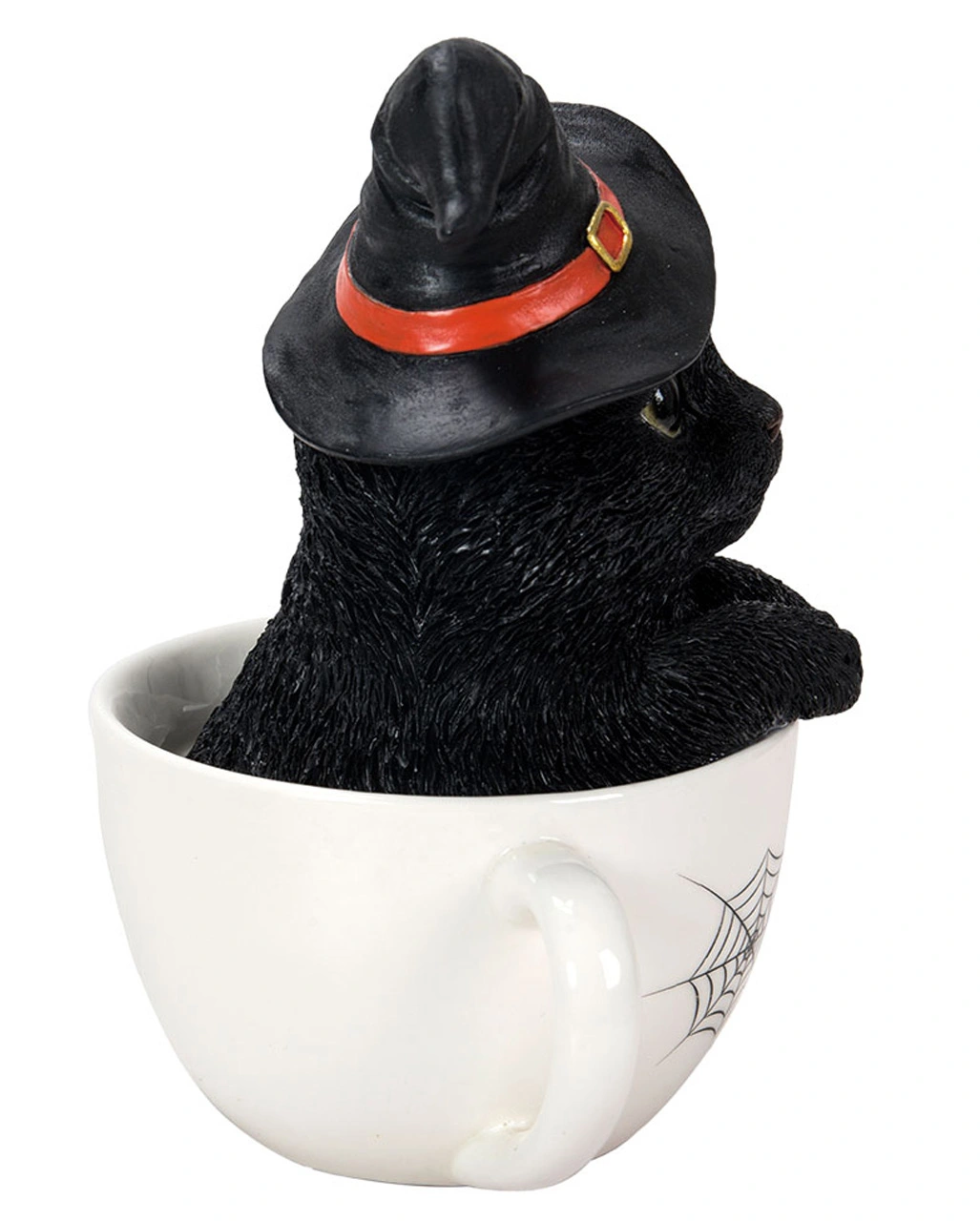 Halloween Katze In Teetasse 16cm 4 Halloween Katze In Teetasse 16cm – Bild 4