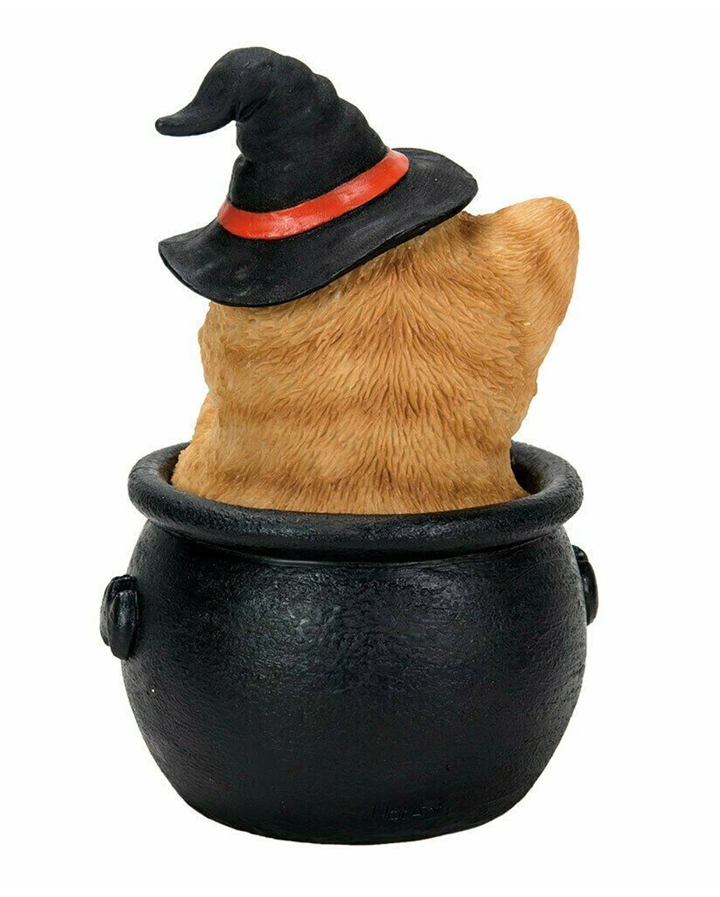 Halloween Katze Im Hexenkessel 15cm 2 Halloween Katze Im Hexenkessel 15cm – Bild 2