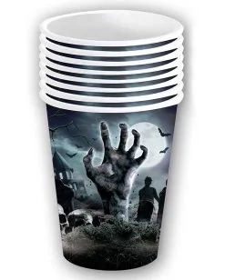 Halloween Pappbecher Zombie Friedhof 6 St. -Halloween-Dekoration Verkäufe halloween zombie friedhof pappbecher halloween zombie graveyard paper cups halloween friedhof dekoration 53191 3