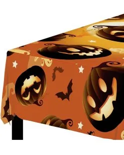 Tischdecke Happy Halloween Kürbis -Halloween-Dekoration Verkäufe happy halloween kuerbis tischdecke happy halloween pumpkin tablecloth halloween deko kinder 53203 4