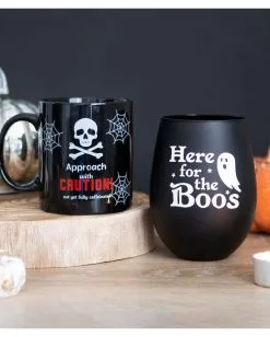 Here For The Boos Cocktail Glas -Halloween-Dekoration Verkäufe here for the boos halloween cocktail glas halloween homeware halloween geschirr 53395 04