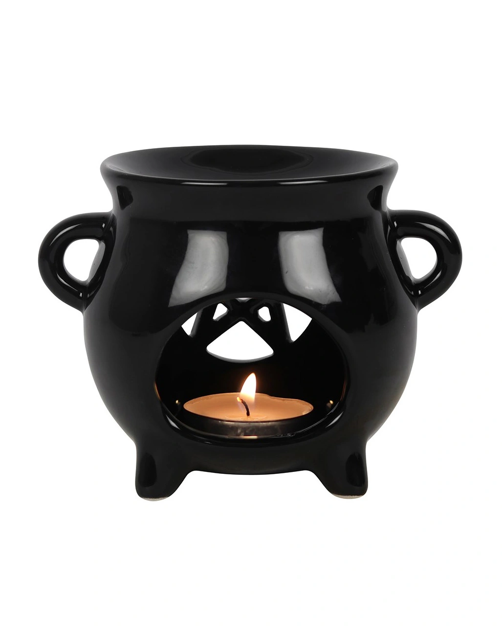 Pentagramm Hexenkessel Duftlampe 2 Pentagramm Hexenkessel Duftlampe – Bild 2