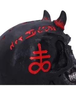 Infernal Teufels Totenschädel 20cm -Halloween-Dekoration Verkäufe infernal teufels totenkopf infernal teufels totenschaedel infernal devil skull gothic deko 54566 05