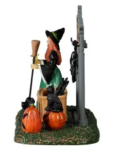 Lemax Spooky Town - Schwarzer Katzen Countdown -Halloween-Dekoration Verkäufe lemax spooky town black cat countdown halloween dekoration spooky town figuren kaufen 53839 03