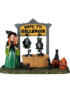 Lemax Spooky Town - Schwarzer Katzen Countdown -Halloween-Dekoration Verkäufe lemax spooky town black cat countdown halloween dekoration spooky town figuren kaufen 53839 05