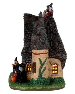 Lemax Spooky Town - Das Hexenhäuschen 5 Lemax Spooky Town - Das Hexenhäuschen -Halloween-Dekoration Verkäufe lemax spooky town the witchs cottage halloween deko hexenhaus spooky town gebaeude 53858 3