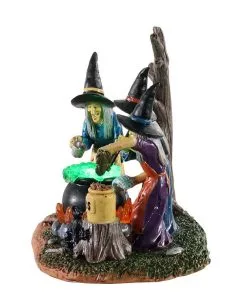 Lemax Spooky Town - Hexen Teamwork -Halloween-Dekoration Verkäufe lemax spooky town witches teamwork halloween dekoration spooky town figurine 53630 03
