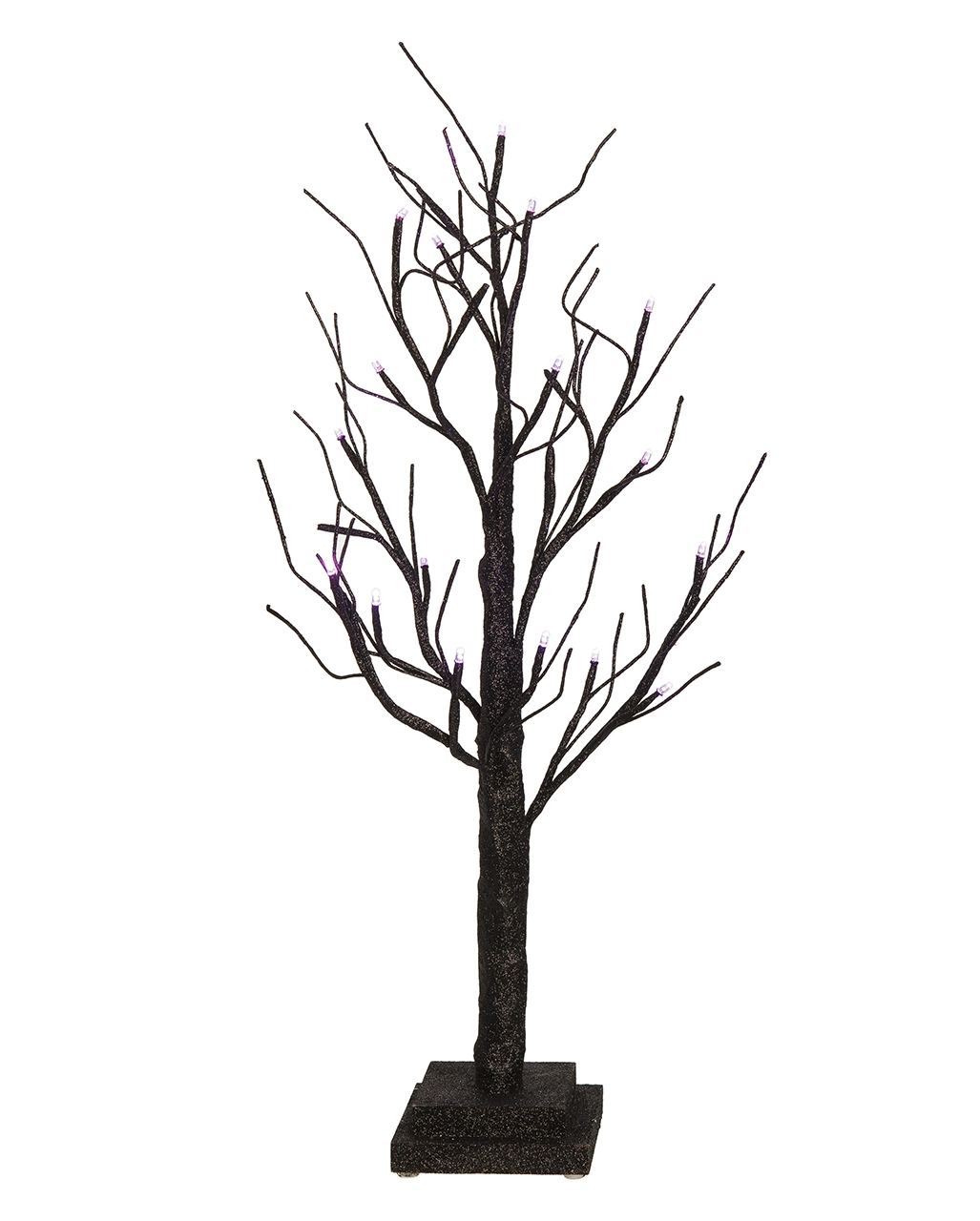 Halloween Glitzer Baum Leuchtend 75cm 1 Halloween Glitzer Baum Leuchtend 75cm