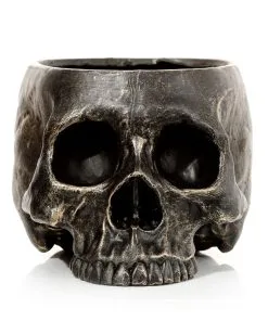 Marmorierter Gothic Totenschädel Pflanzentopf -Halloween-Dekoration Verkäufe marmorierter gothic totenkopf pflanzenschale gothic totenschaedel pflanzenschale gothic skull plant pot 54615 03
