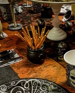 Mini Hexenkessel 12er Packung 5 Mini Hexenkessel 12er Packung -Halloween-Dekoration Verkäufe mini hexenkessel halloween hexenkessel trick or treat koerbchen suesses oder saures geschenk kessel 19461 2