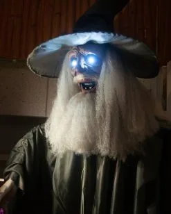 Mittelalterlicher Zauberer Halloween Animatronic 190cm -Halloween-Dekoration Verkäufe mittelalterlicher magier halloween animatronic medieval wizard halloween animatronic halloween dekoration 53778 05