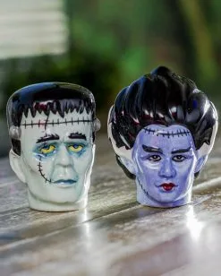 Frankenstein Pärchen Salz & Pfefferstreuer -Halloween-Dekoration Verkäufe mr und mrs frankenstein salz und pfefferstreuer mr and mrs frankenstein salt and pepper shakers 51637 03