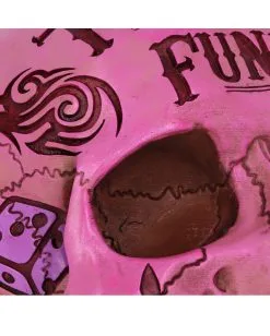 Pinke Tattoo Fund Totenschädel Spardose -Halloween-Dekoration Verkäufe pinke tattoo fund totenkopf spardose pinke tattoo fund money box totenschaedel geschenkartikel 54552 05