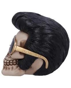Rock 'n' Roll Totenschädel 17cm -Halloween-Dekoration Verkäufe rock n roll totenkopf rock n roll totenschaedel rock n roll skull rockabilly wohnaccessoire 53392 03
