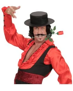 Rote Deko Rose Mit Stiel -Halloween-Dekoration Verkäufe rote rose mit stiel red rose with stalk kostuemzubehoer 38534 03