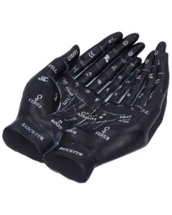 Schwarze Chiromantie-Hände Teelichthalter -Halloween-Dekoration Verkäufe schwarze handlese haende kerzenhalter schwarze chiromantie haende teelichthalter 51059 05
