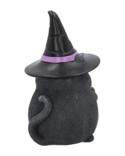 Schwarze Katze Mit Besen & Hexenhut -Halloween-Dekoration Verkäufe schwarze katze mit hexenhut black cat with witch hat and broom gothic figur geschenkartikel 39255 05