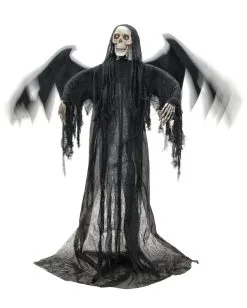 Schwarzer Pestengel Mit Licht, Sound & Bewegung -Halloween-Dekoration Verkäufe schwarzer todesengel mit bewegungs sound und licht halloween animatronic halloween deko 53913 03