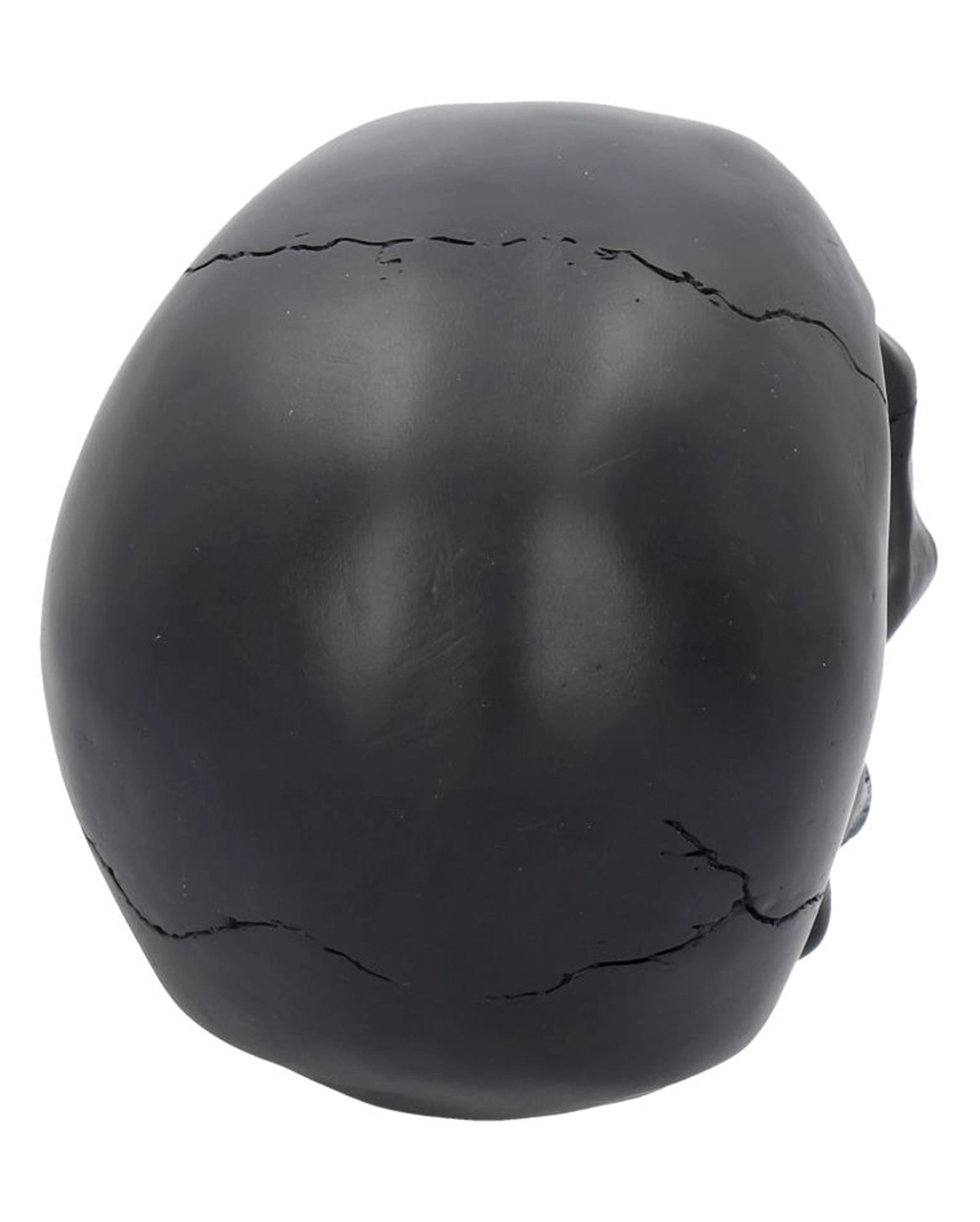 Schwarzer Totenschädel Mit Goldener Rose 15cm 5 Schwarzer Totenschädel Mit Goldener Rose 15cm – Bild 5