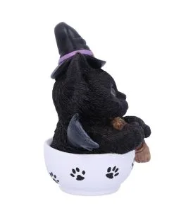 Schwarzes Hexen Kätzchen Mit Hexenbesen In Teetasse 8 Schwarzes Hexen Kätzchen Mit Hexenbesen In Teetasse -Halloween-Dekoration Verkäufe schwarzes hexen kaetzchen in teetasse blck witch cat in tea cup halloween tichsdeko halloween figur 50723 04