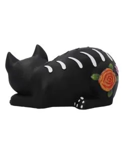 Schlafende Sugar Skull Katze 22cm -Halloween-Dekoration Verkäufe sleepy sugar skull katze schlafende sugar skull katze sleepy sugar skull cat 50725 04
