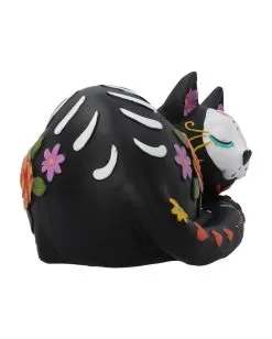 Schlafende Sugar Skull Katze 22cm -Halloween-Dekoration Verkäufe sleepy sugar skull katze schlafende sugar skull katze sleepy sugar skull cat 50725 06