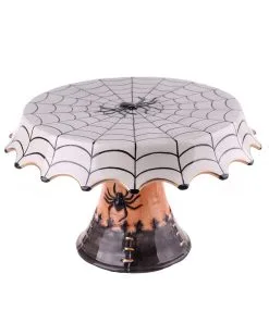 Halloween Spinnweben Keramik Kuchenplatte 30cm