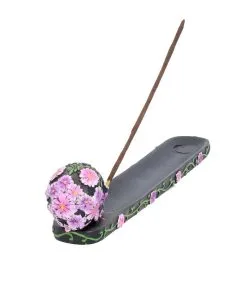 Sugar Skull Mit Blumen Räucherstäbchen Halter 10 Sugar Skull Mit Blumen Räucherstäbchen Halter -Halloween-Dekoration Verkäufe sugar skull mit flowers raeucherstaebchen halter sugar skull with flowers incense burner 50735 05