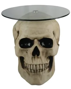 Totenschädel Tisch Mit Glasplatte 56,5cm 9 Totenschädel Tisch Mit Glasplatte 56,5cm -Halloween-Dekoration Verkäufe totenkopf tisch mit runder glasplatte totenschaedel tisch mit runder glasplatte skull table with round glass plate 54783 05