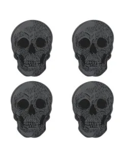 Totenschädel Untersetzer Set 4 St. -Halloween-Dekoration Verkäufe totenkopf untersetzer totenschaedel untersetzer skull coasters halloween tischdeko 50706 03