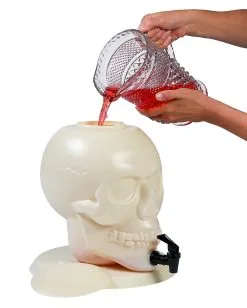 Totenkopf Getränkespender -Halloween-Dekoration Verkäufe totenkopf getraenkespender totenschaedel getraenkespender halloween tischdekoration 24306 03