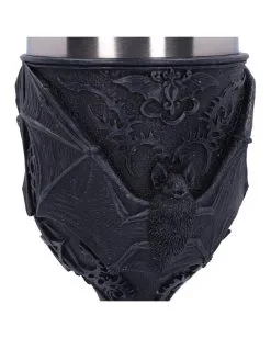 Gothic Vampirfledermaus Weinkelch -Halloween-Dekoration Verkäufe vampirfledermaus weinkelch gothic deko und wohnaccessoires dark fang goblet 52213 3