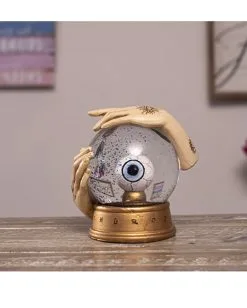 Hellseher Schneekugel Mit Auge 13cm -Halloween-Dekoration Verkäufe wahrsage kugel mit auge fortune teller globe with eye spirituelle deko okkulte deko 54739 06