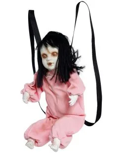 Animierte Zombie Puppe Zum Umschnallen 57cm -Halloween-Dekoration Verkäufe zappelnde zombie puppe zum umschnallen fidgeting zombie strap on doll halloween animatronic rucksack 53370 3