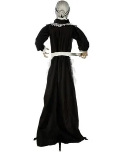 Zombie Dienstmagd Mit Licht & Sound 155cm -Halloween-Dekoration Verkäufe zombie dienstmaedchen mit licht und sound 155cm zombie maid with light and sound halloween animatronics 53364 3