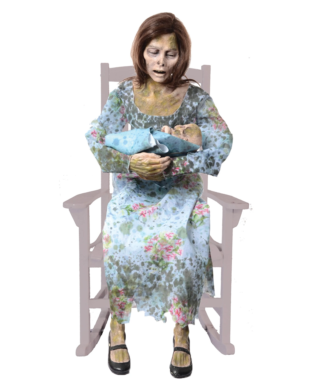 Zombie Mama & Baby Halloween Animatronic Mit Sound 1 Zombie Mama & Baby Halloween Animatronic Mit Sound